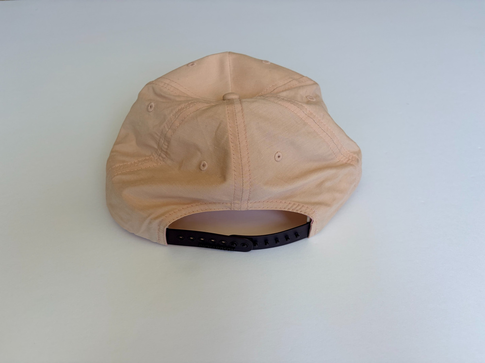 Hotel Luna Mystica Airstream Richardson Outdoor Strapback Hat Tan Rope Brim NWOT